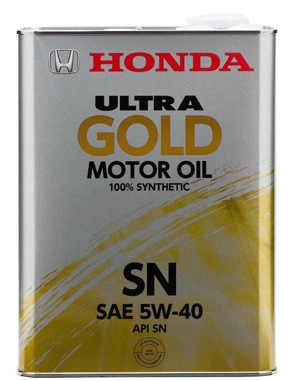 Масло моторное синтетическое - HONDA 5W40 Motor Oil ULTRA GOLD 4л